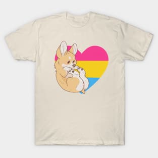 Pansexual Pride Corgi T-Shirt